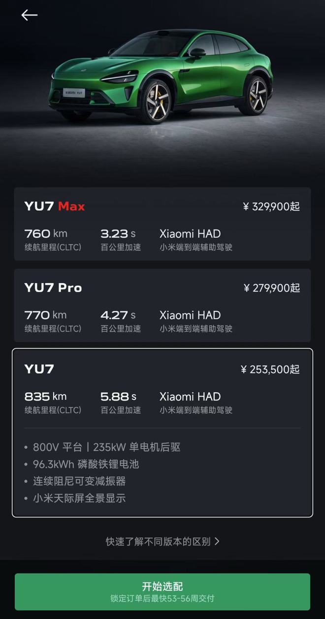 门徒平台官方：小米YU7爆火催生倒卖订单：交付时间最长56周，有黄牛加价1.7万转卖